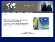 Tablet Screenshot of mtiincorp.com